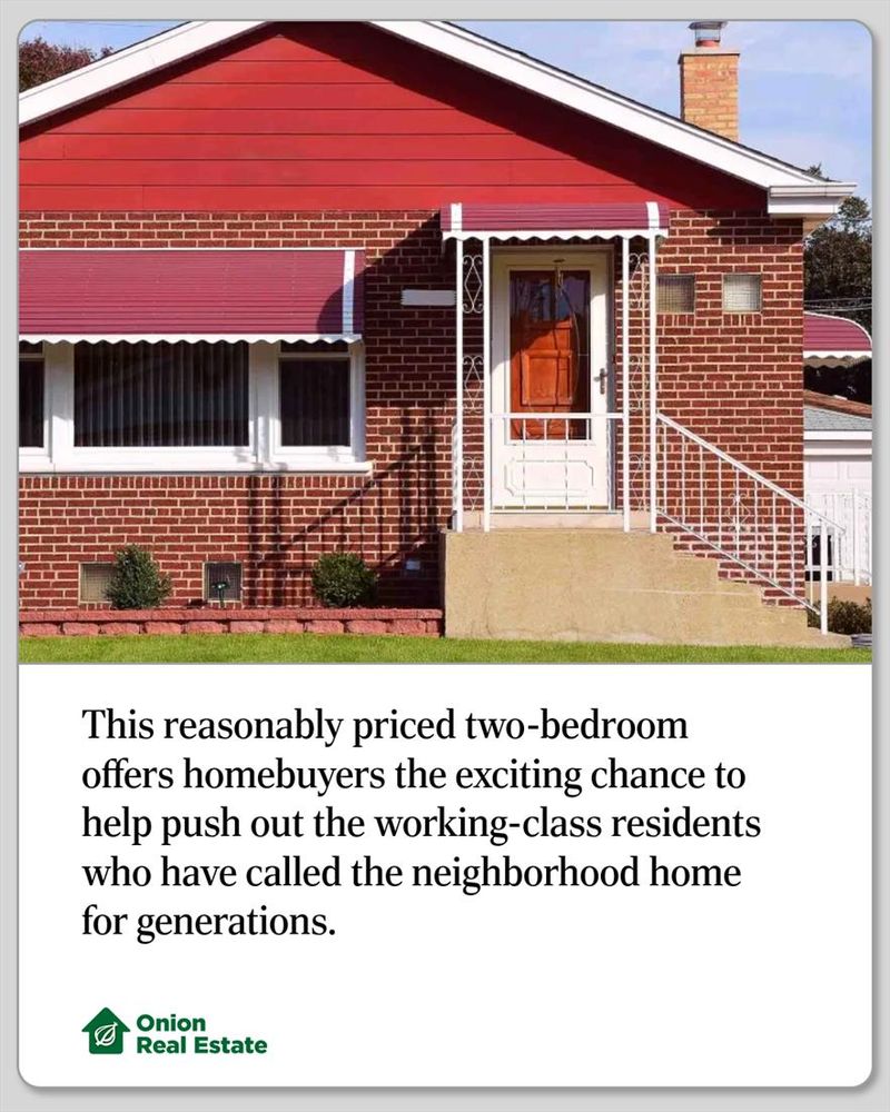 This reasonably priced two-bedroom offers homebuyers the exciting chance to help push out the working-class residents who have called the neighborhood home for generations.