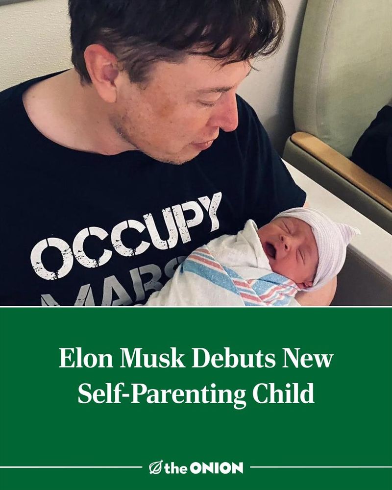Elon Musk Debuts New Self-Parenting Child
