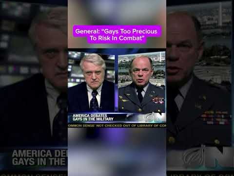 'Gays Too Precious To Risk In Combat,' Says General