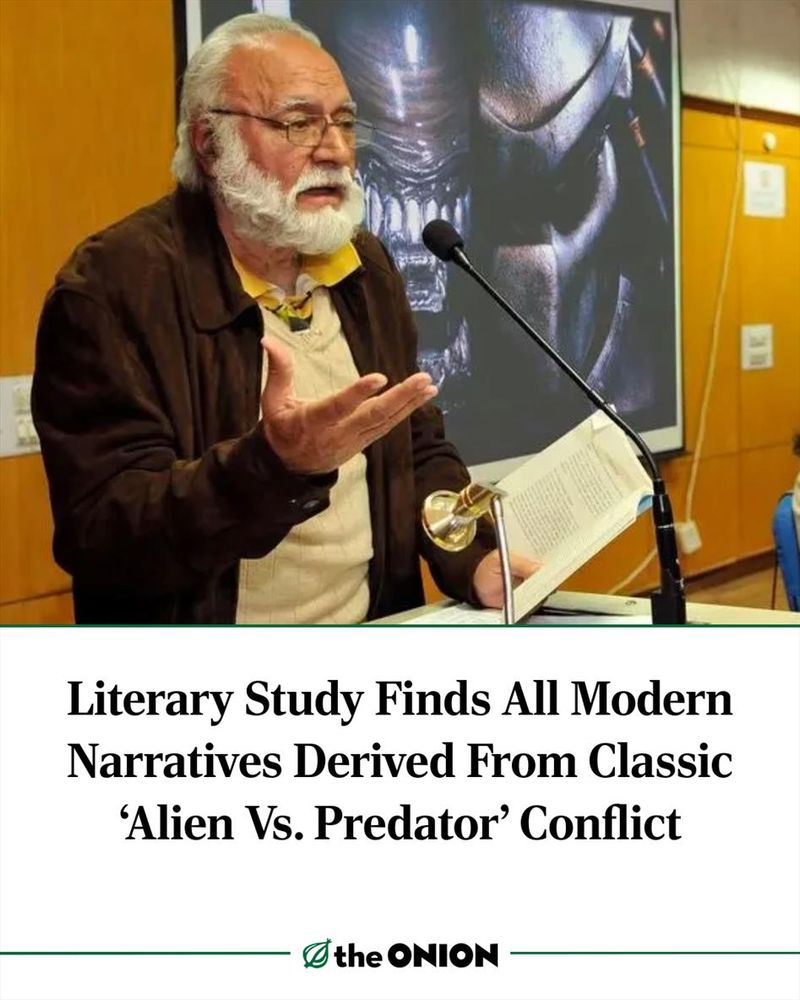 Literary Study Finds All Modern Narratives Derived From Classic ‘Alien Vs. Predator’ Conflict