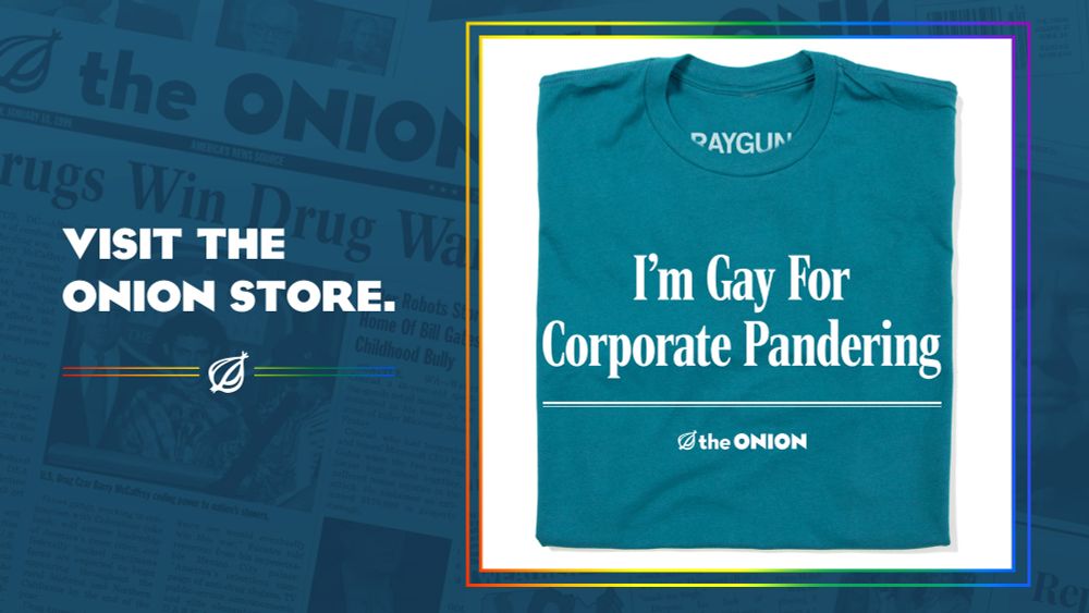 'I'm Gay for Corporate Pandering' Headline T-Shirt
