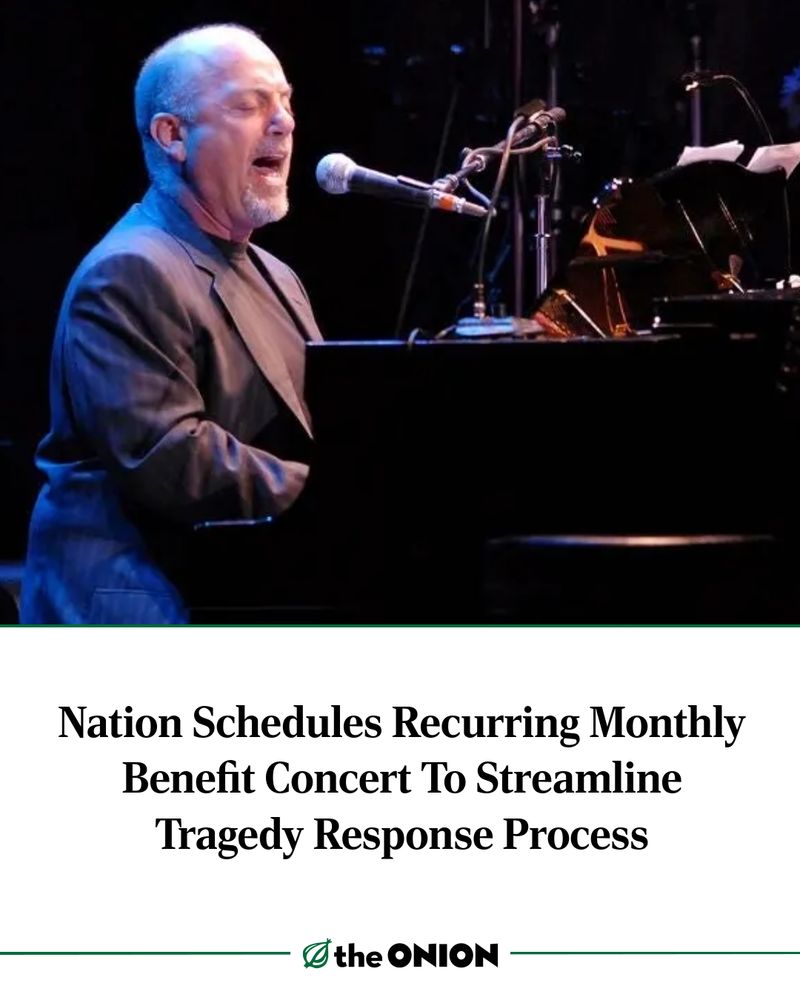 Nation Schedules Recurring Monthly Benefit Concert To Streamline Tragedy Response Process
