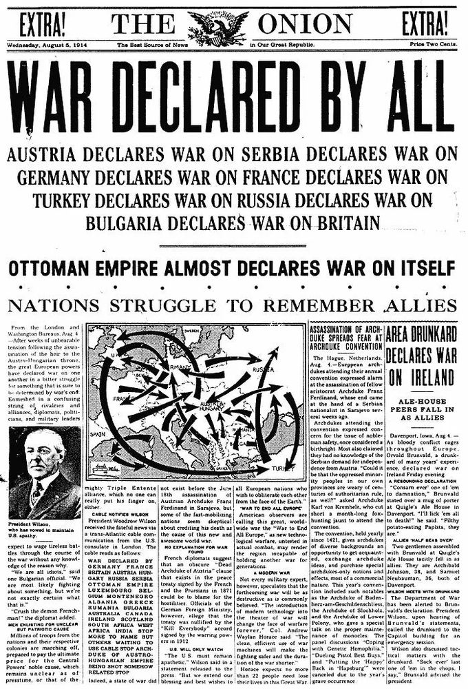 111 Years Ago Today: War Declared By All