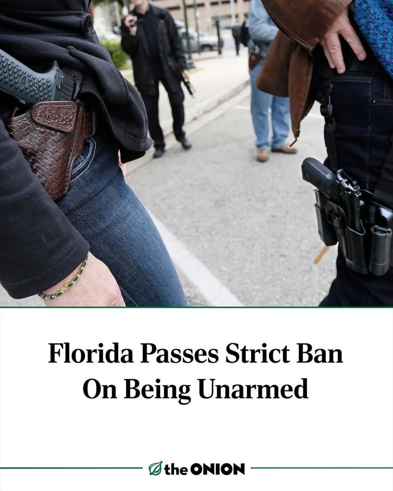 Florida Passes Strict Ban On Being Unarmed
