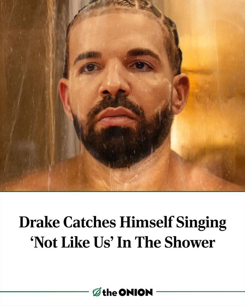 Drake Catches Himself Singing ‘Not Like Us’ In The Shower
