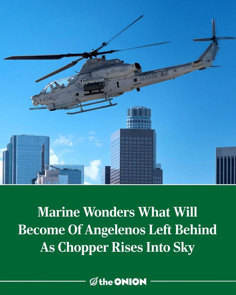 Marine Wonders What Will Become Of Angelenos Left Behind As Chopper Rises Into Sky