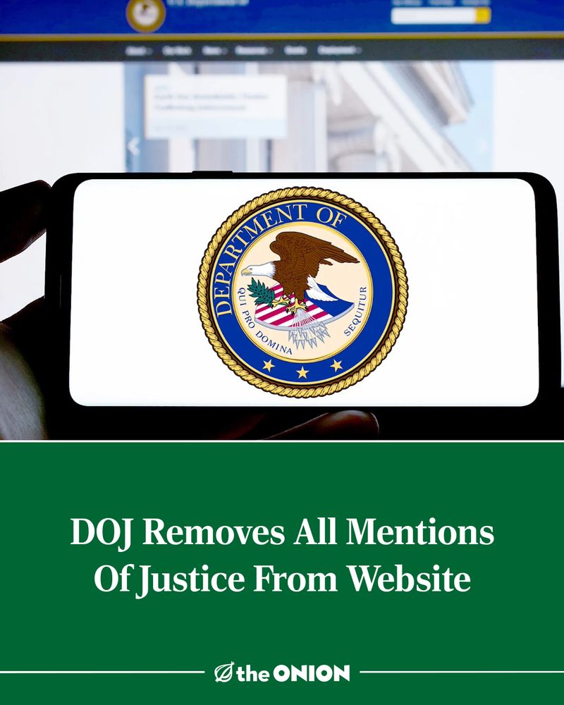 DOJ Removes All Mentions Of Justice From Website 