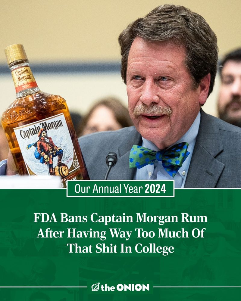 FDA Bans Captain Morgan Rum After Having Way Too Much Of That Shit In College