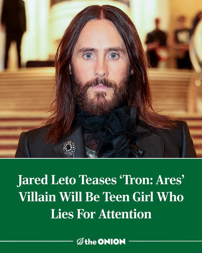 Jared Leto Teases ‘Tron: Ares’ Villain Will Be Teen Girl Who Lies For Attention