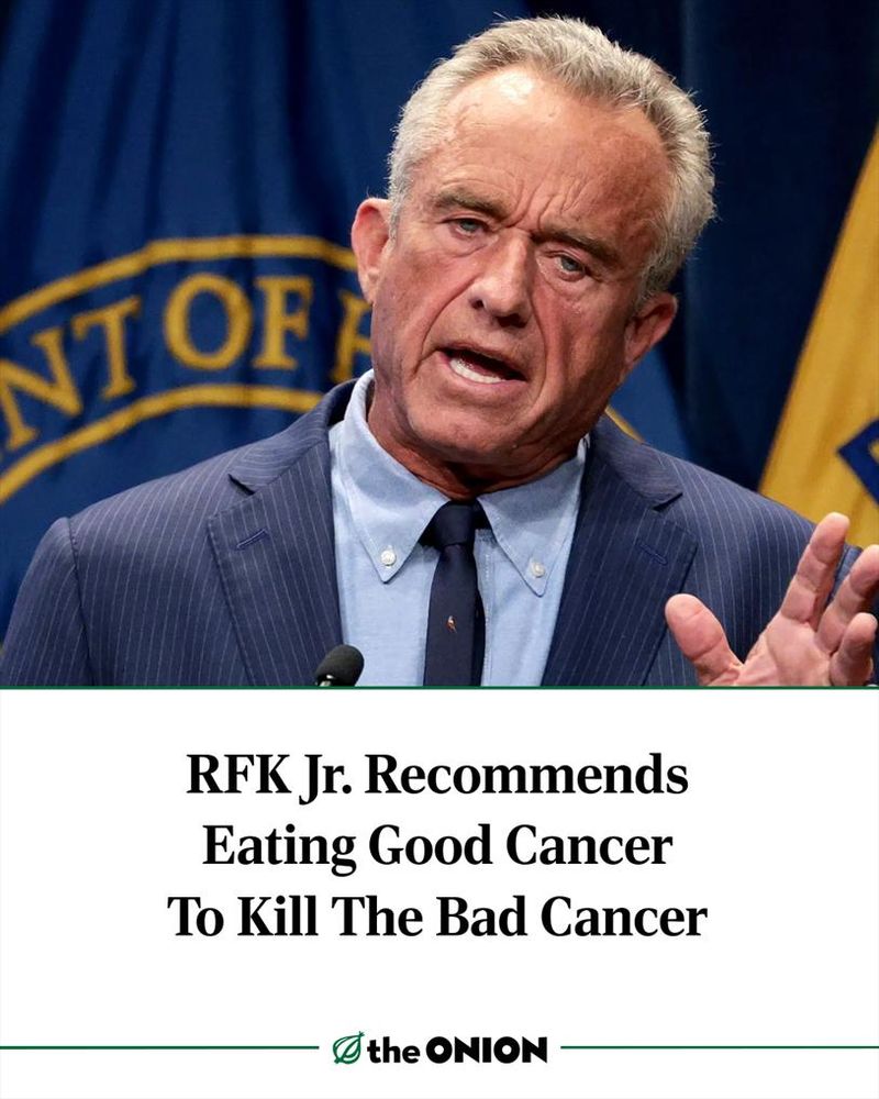 RFK Jr. Recommends Eating Good Cancer To Kill The Bad Cancer 
