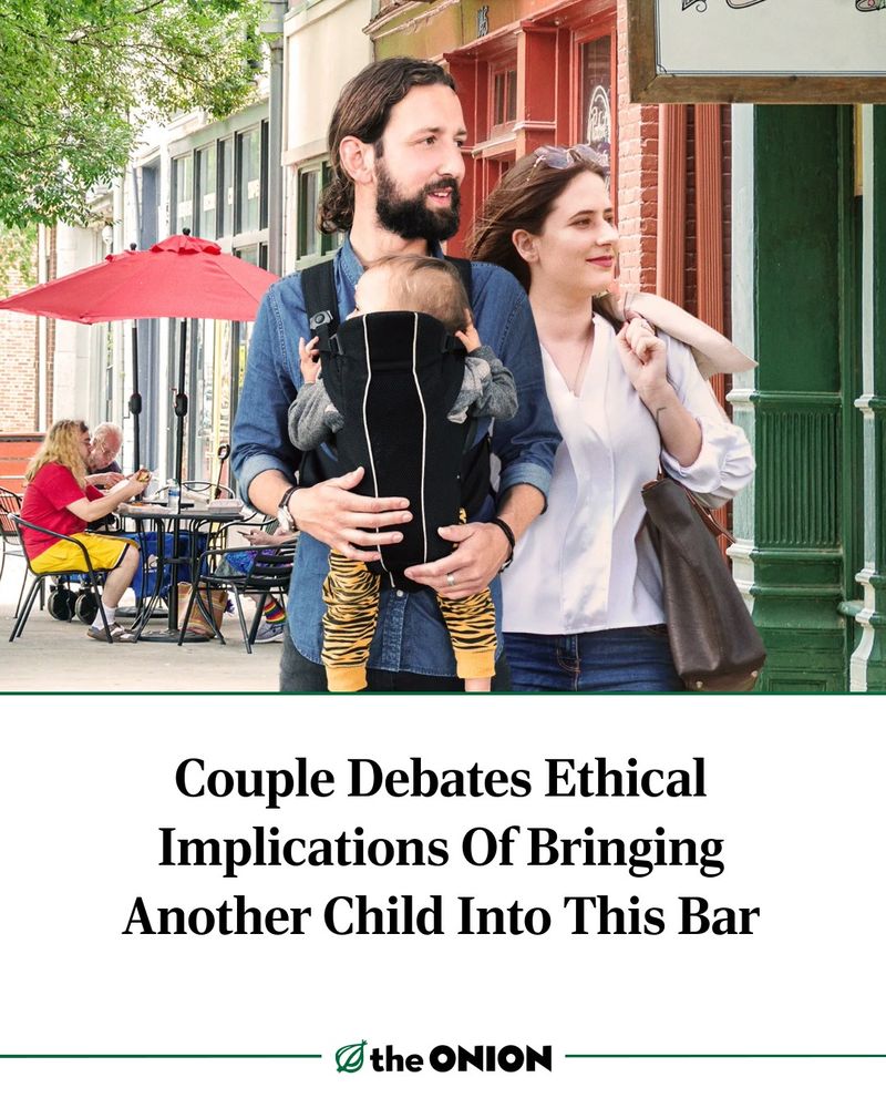 Couple Debates Ethical Implications Of Bringing Another Child Into This Bar