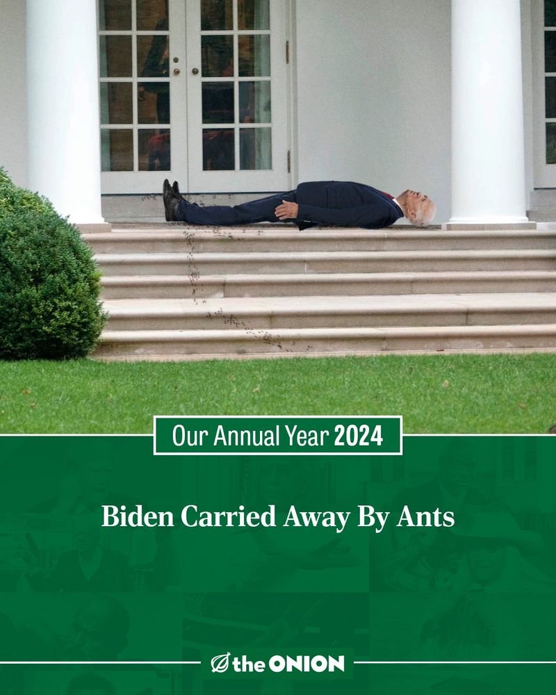Biden Carried Away By Ants