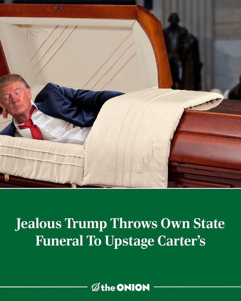 Jealous Trump Throws Own State Funeral To Upstage Carter’s
