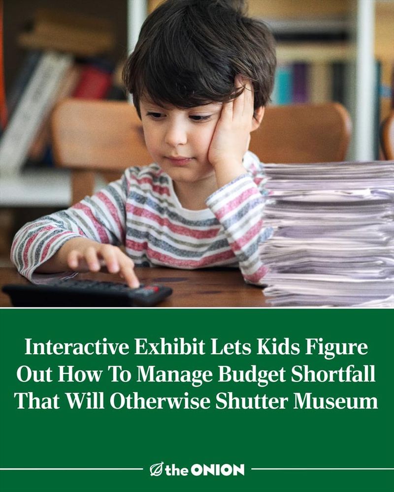 Interactive Exhibit Lets Kids Figure Out How To Manage Budget Shortfall That Will Otherwise Shutter Museum 