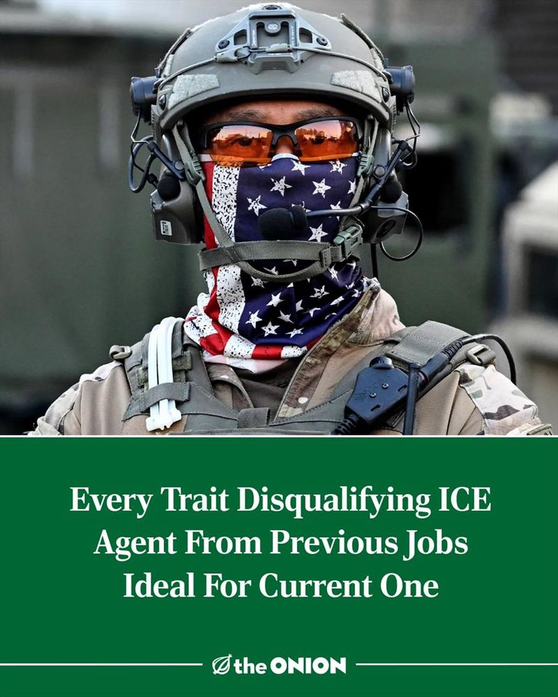 Every Trait Disqualifying ICE Agent From Previous Jobs Ideal For Current One
