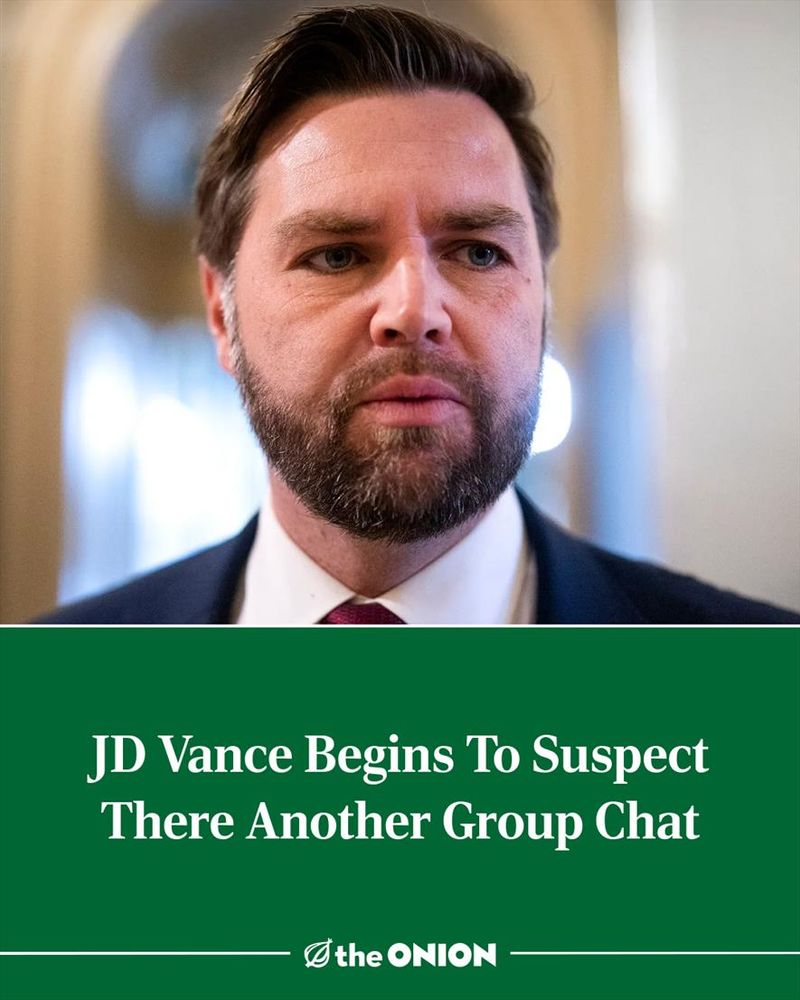 JD Vance Begins To Suspect There Another Group Chat