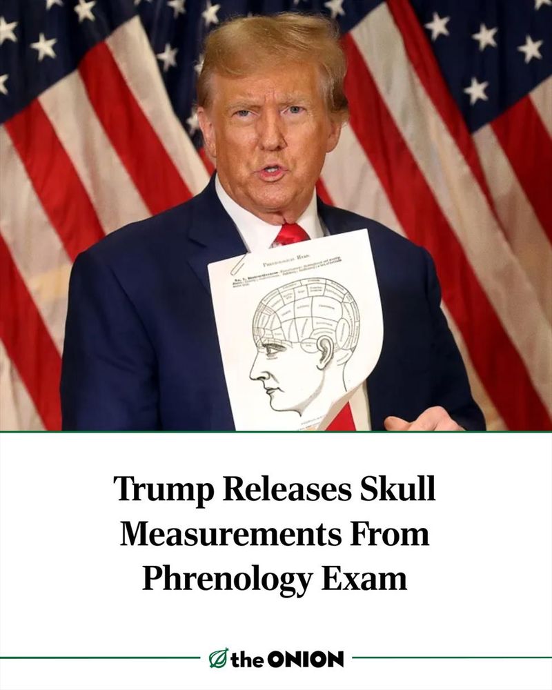 Trump Releases Skull Measurements From Phrenology Exam