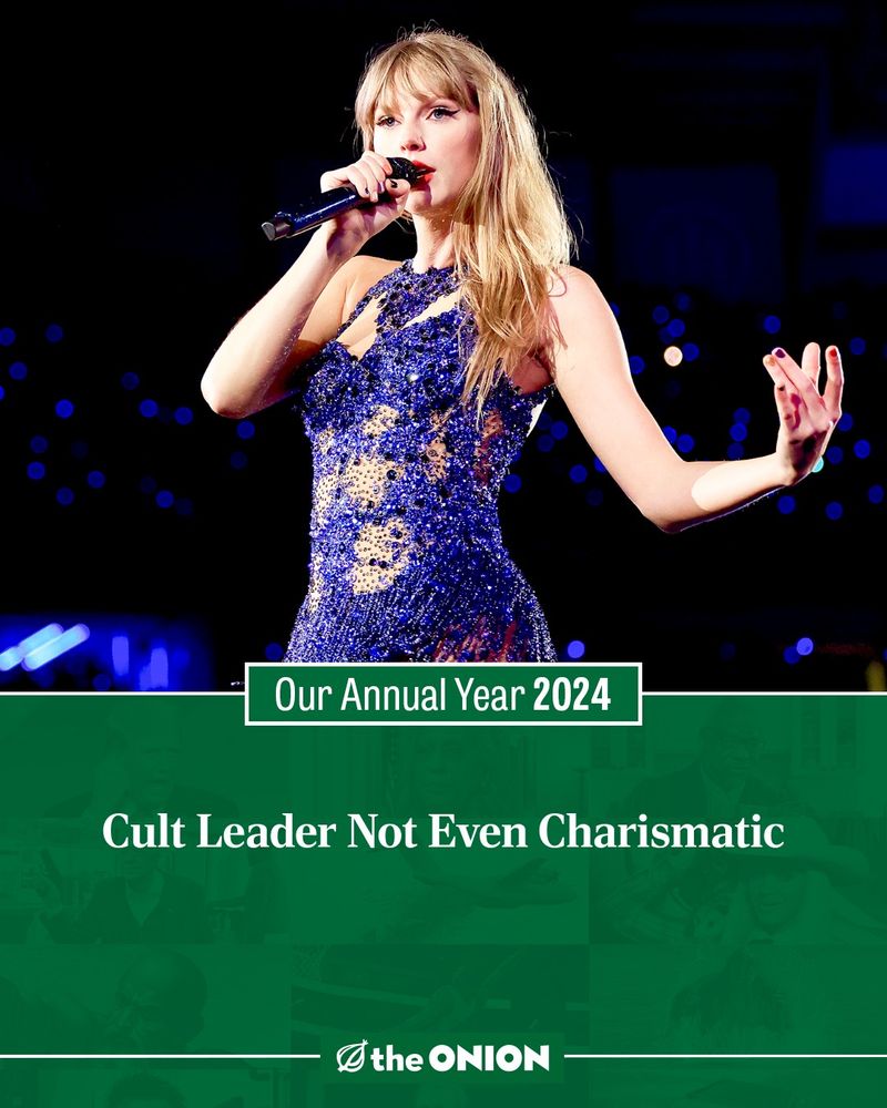 Cult Leader Not Even Charismatic

-The Onion