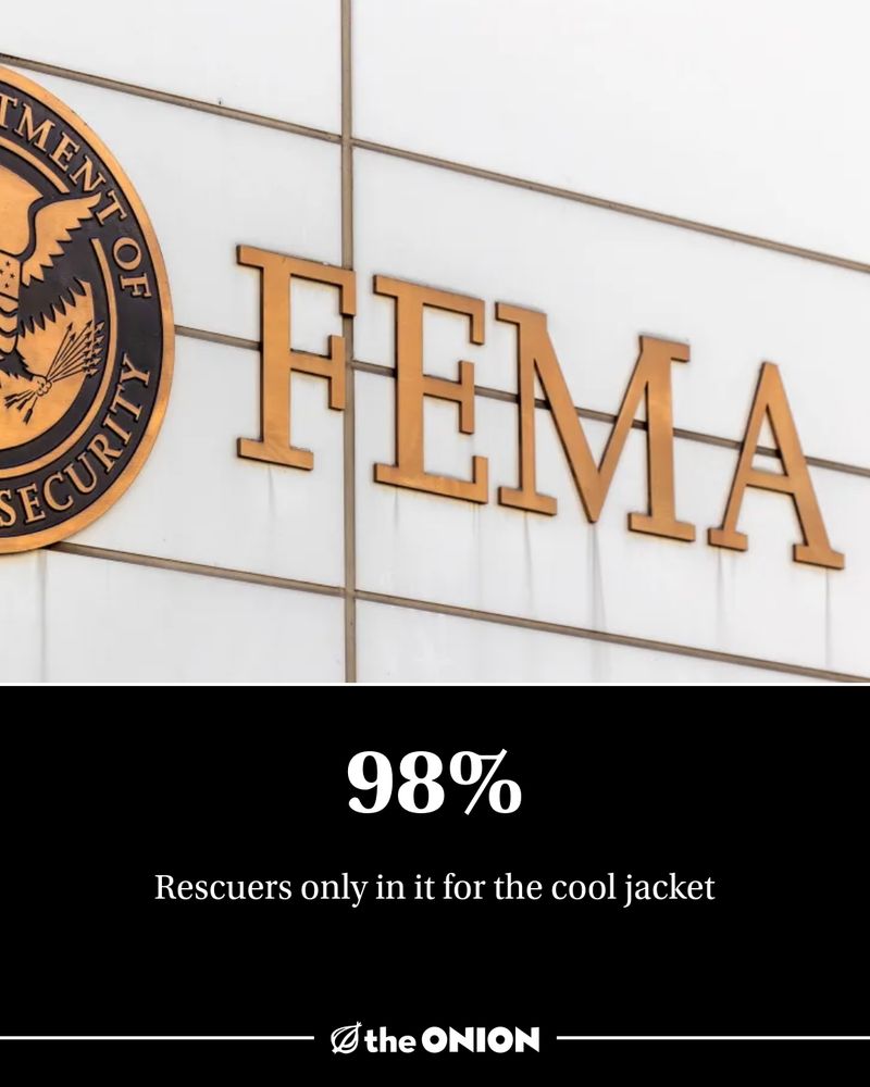 98%:
Rescuers only in it for the cool jacket