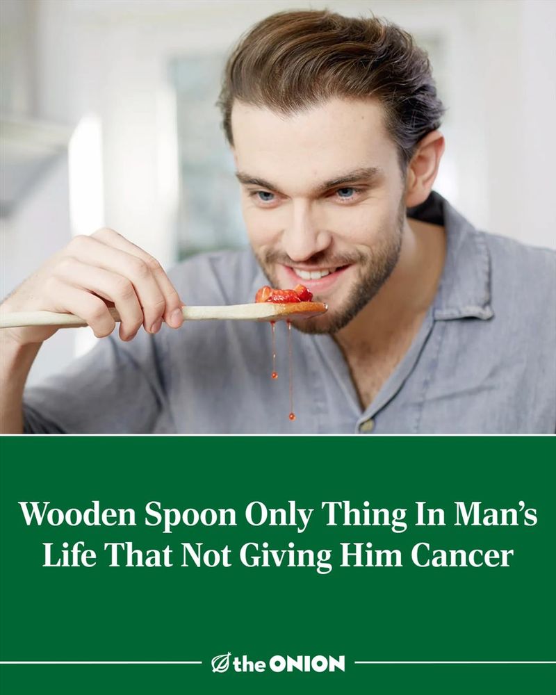 Wooden Spoon Only Thing In Man’s Life That Not Giving Him Cancer