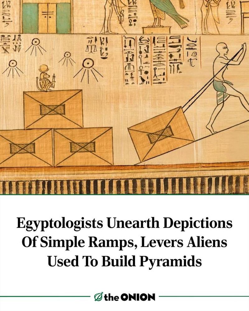 Egyptologists Unearth Depictions Of Simple Ramps, Levers Aliens Used To Build Pyramids
