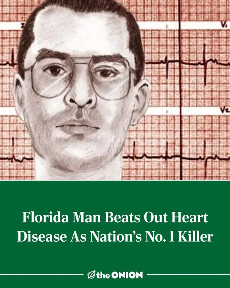 Florida Man Beats Out Heart Disease As Nation's No. 1 Killer