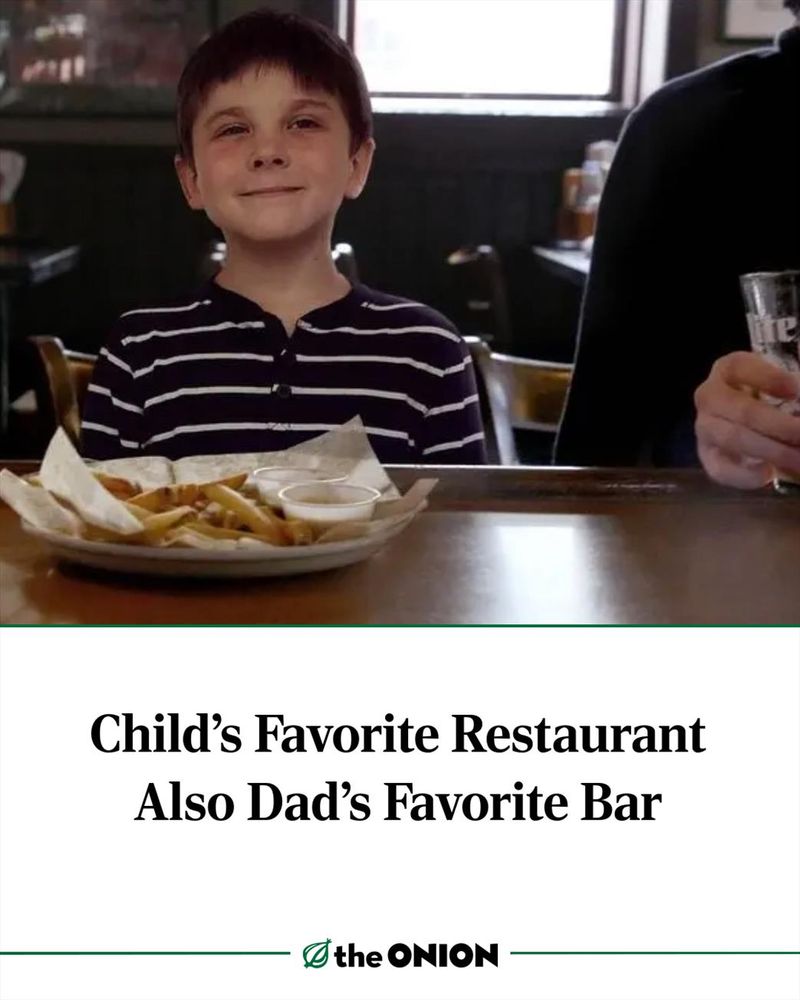 Child’s Favorite Restaurant Also Dad’s Favorite Bar 