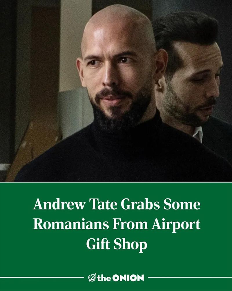 Andrew Tate Grabs Some Romanians From Airport Gift Shop