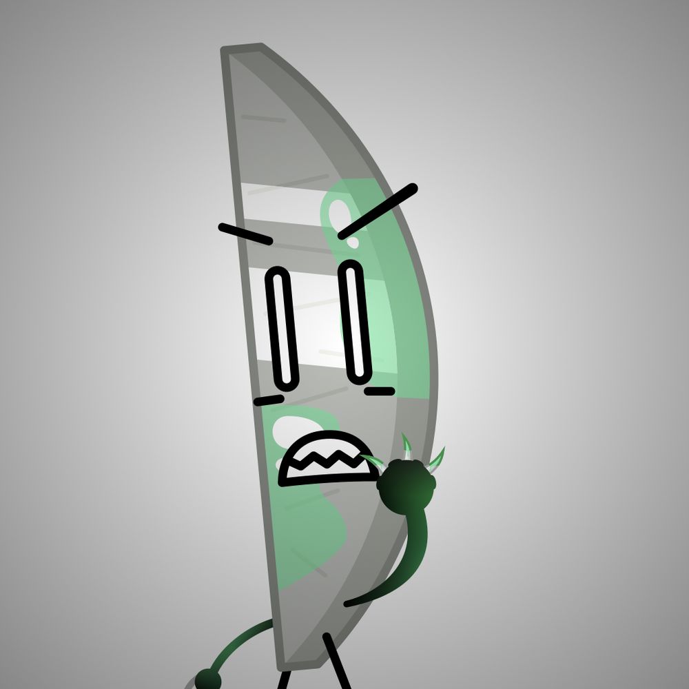 Thallium (a slab of metal) raises his left hand, showing the claws between its knuckles. He is extremely angry, and there is green liquid on his body and both of his arms. There are also scars on his body. The image has a black vignette.