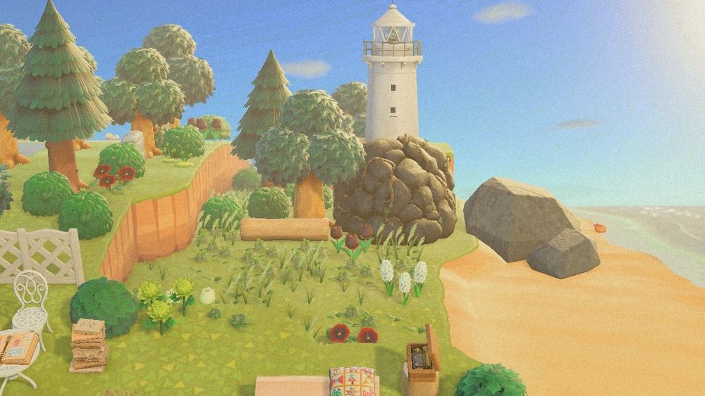 view of a lighthouse at sunrise