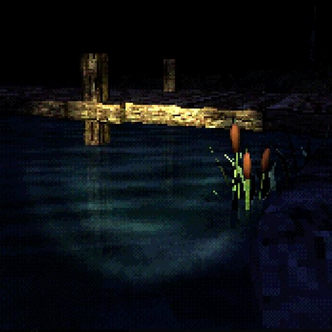 Lakeside screenshot of lowpoly game by the docks