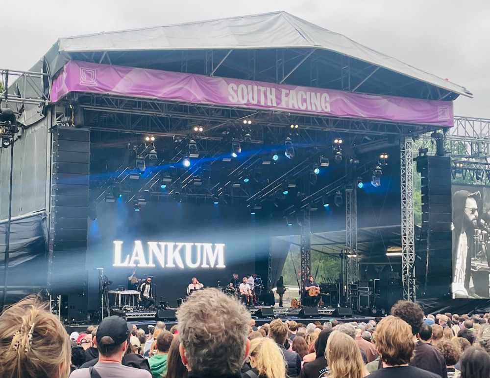Lankum on stage at Crystal palace 