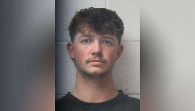 Rapist Candon Dahle's mugshot. As white and delightsome as they get in Idaho.