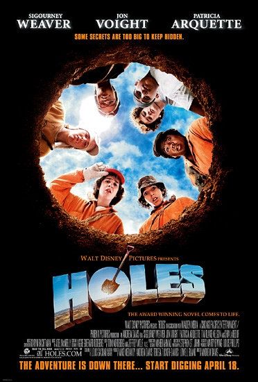 Movie poster for, "Holes."