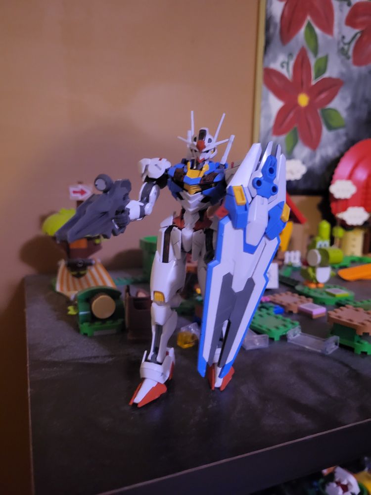 Gundam on a very dusty shelf