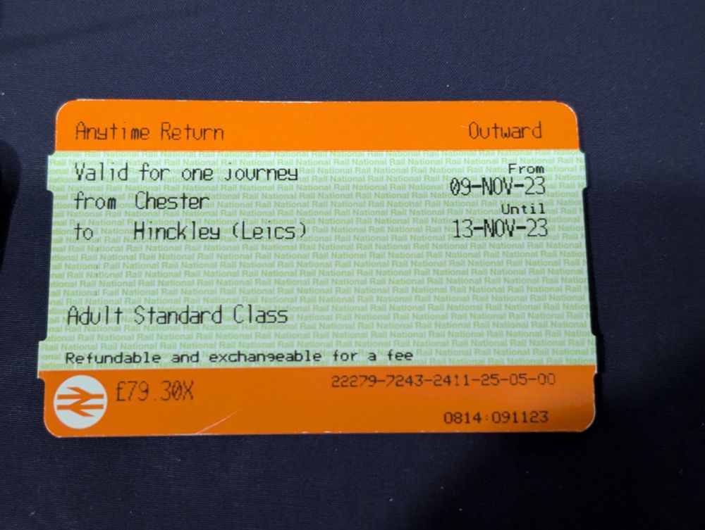 a train ticket with a lot of memories attached to it