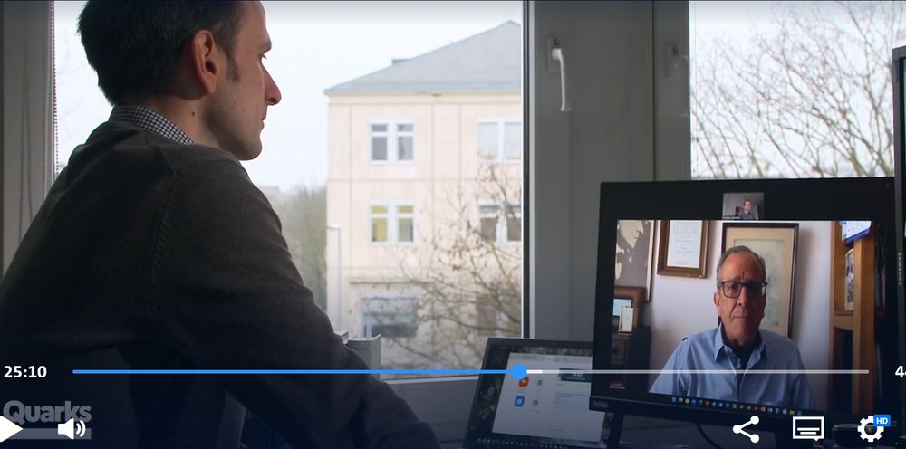 Andreas Gutmann im Gespräch mit einem ecuadorianischen Juristen via Zoom (Screenshot aus der Sendung)