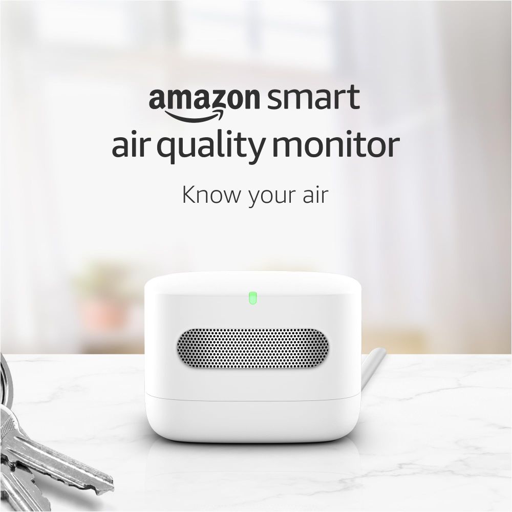 photo of an amazon brand air quality monitor