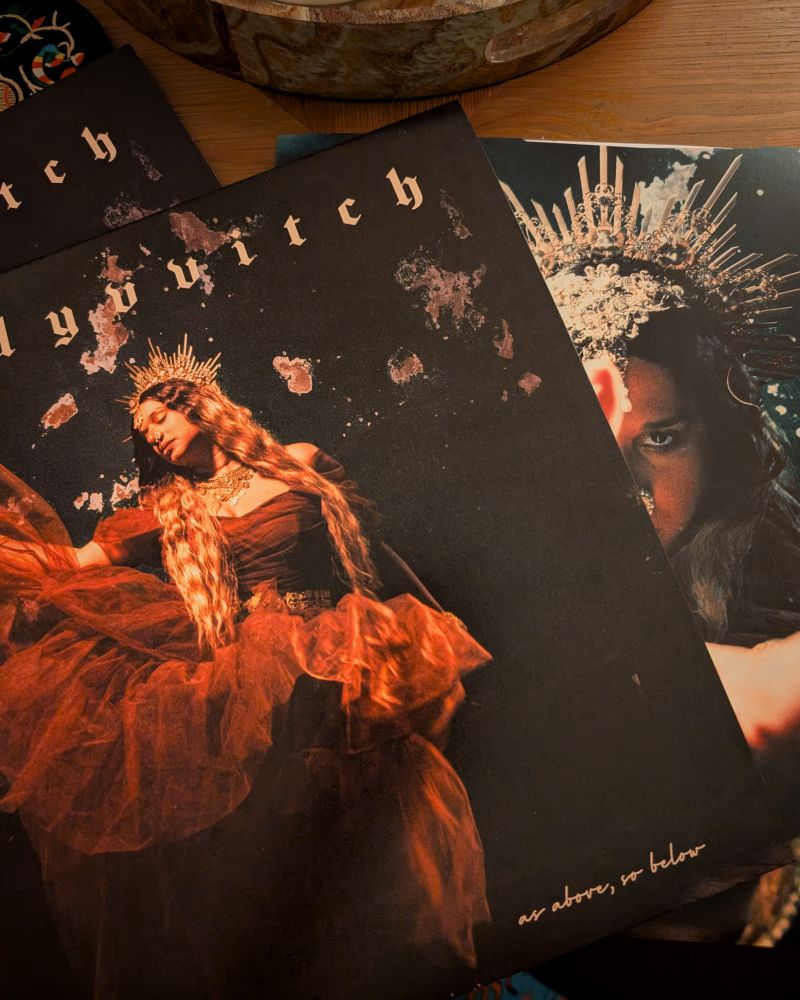 Close up of Bollyvvitch's album cover for As Above So Below'. 