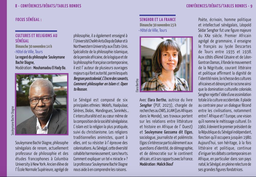 Programme des conférences