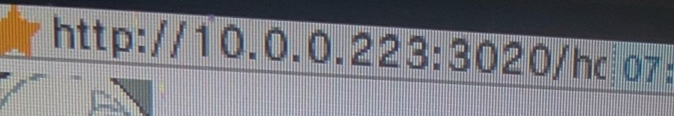 The address bar. The address is 10.0.0.223