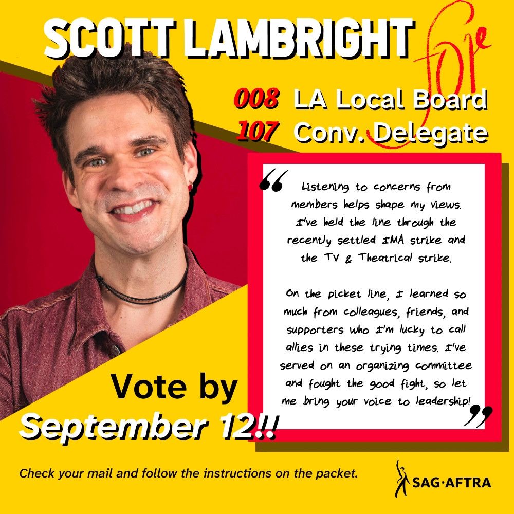 Scott Lambright #008 LA Local Board #107 Convention Delegate 
