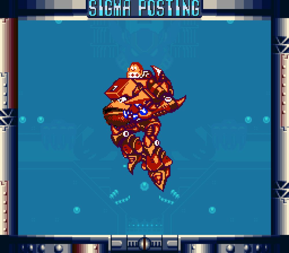 A sprite edit of Beast Sigma from Mega Man Xtreme 2 with Donkey Kong's head on the top and in the chestpiece.

An older repost. I am actually unsure where the DKC style sprite in the chest comes from, it might be from one of the GameBoy versions, or maybe a bootleg.