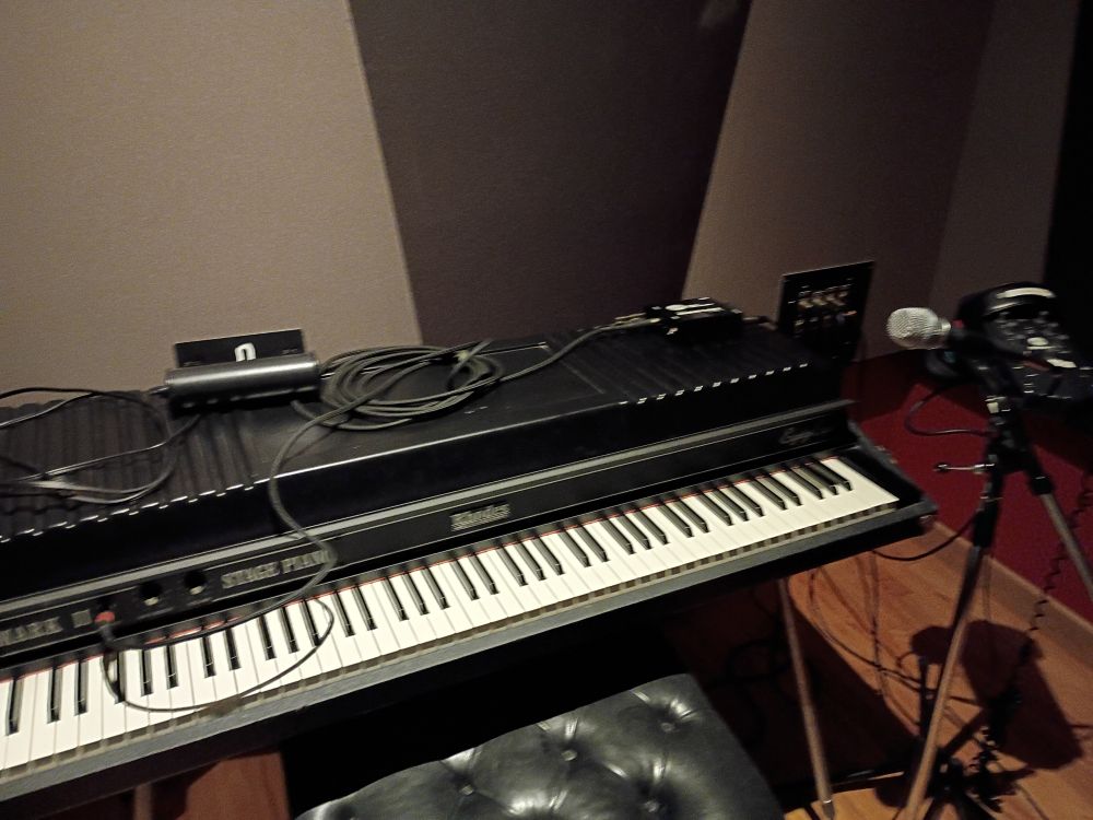 I suggested we add a mic for the piano room so they can communicate with whoever's at the console, since that caused issues last week