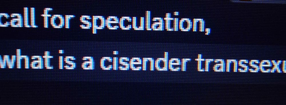 what is a cisender (sic) transsexual