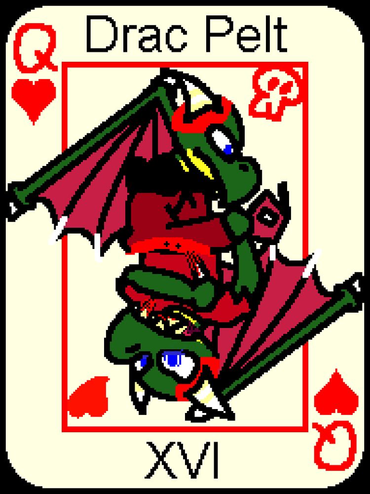 Queen of Hearts - Drac Pelt (alt colors)