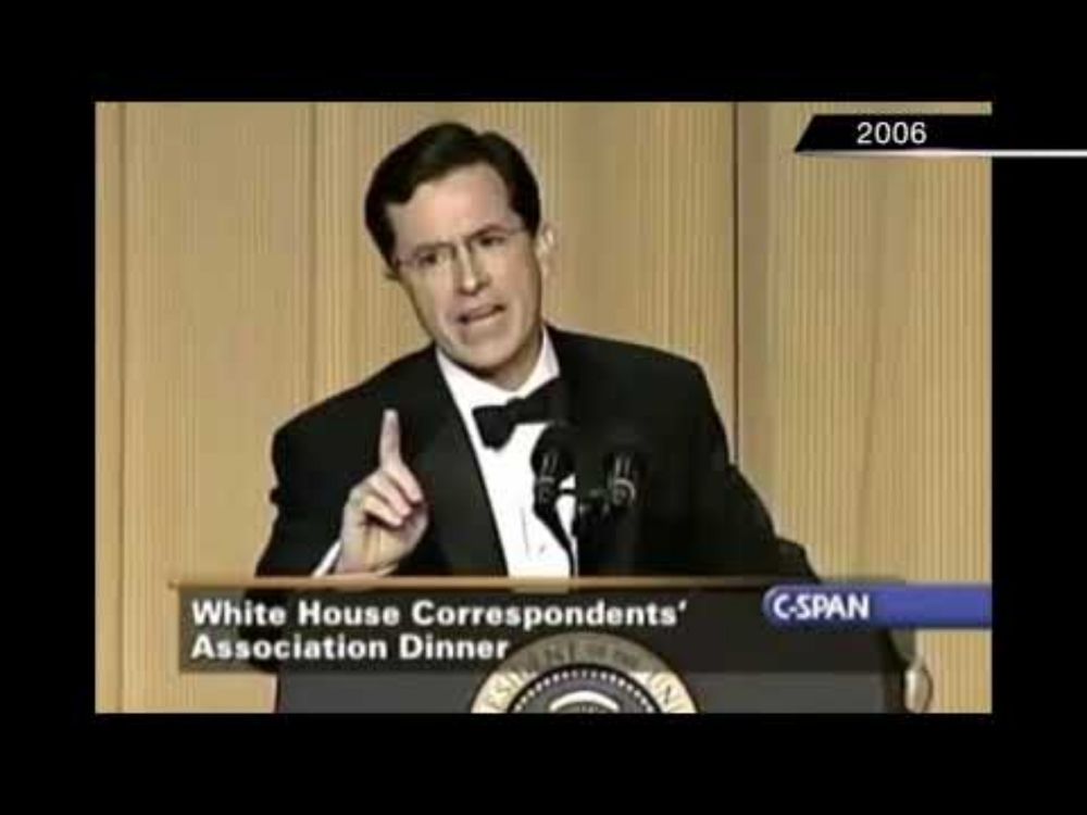 Reality has a well-known liberal bias - Stephen Colbert at the White House Correspondents' Dinner