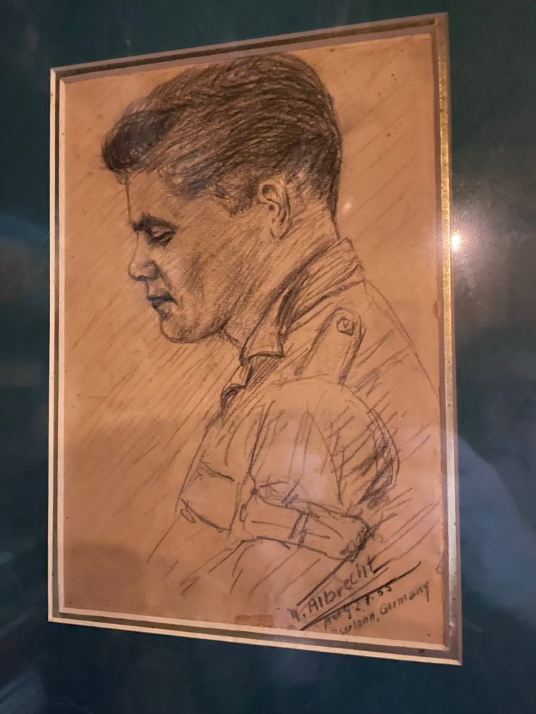 Pencil
Sketch of man in uniform 