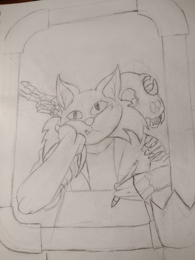 Looking at a mirror as death says hi