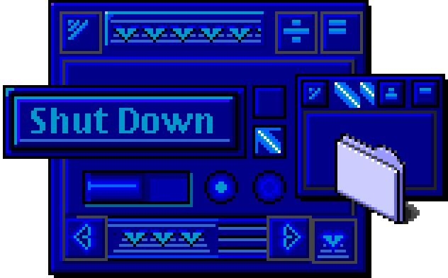 A preview of the Mac theme "Too Blue Lite" by "Andi"